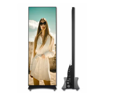 صفحه نمایش LED پوستر قابل حرکت 64X20X192 سانتی متر صفحه نمایش LED تجاری کامل رنگ